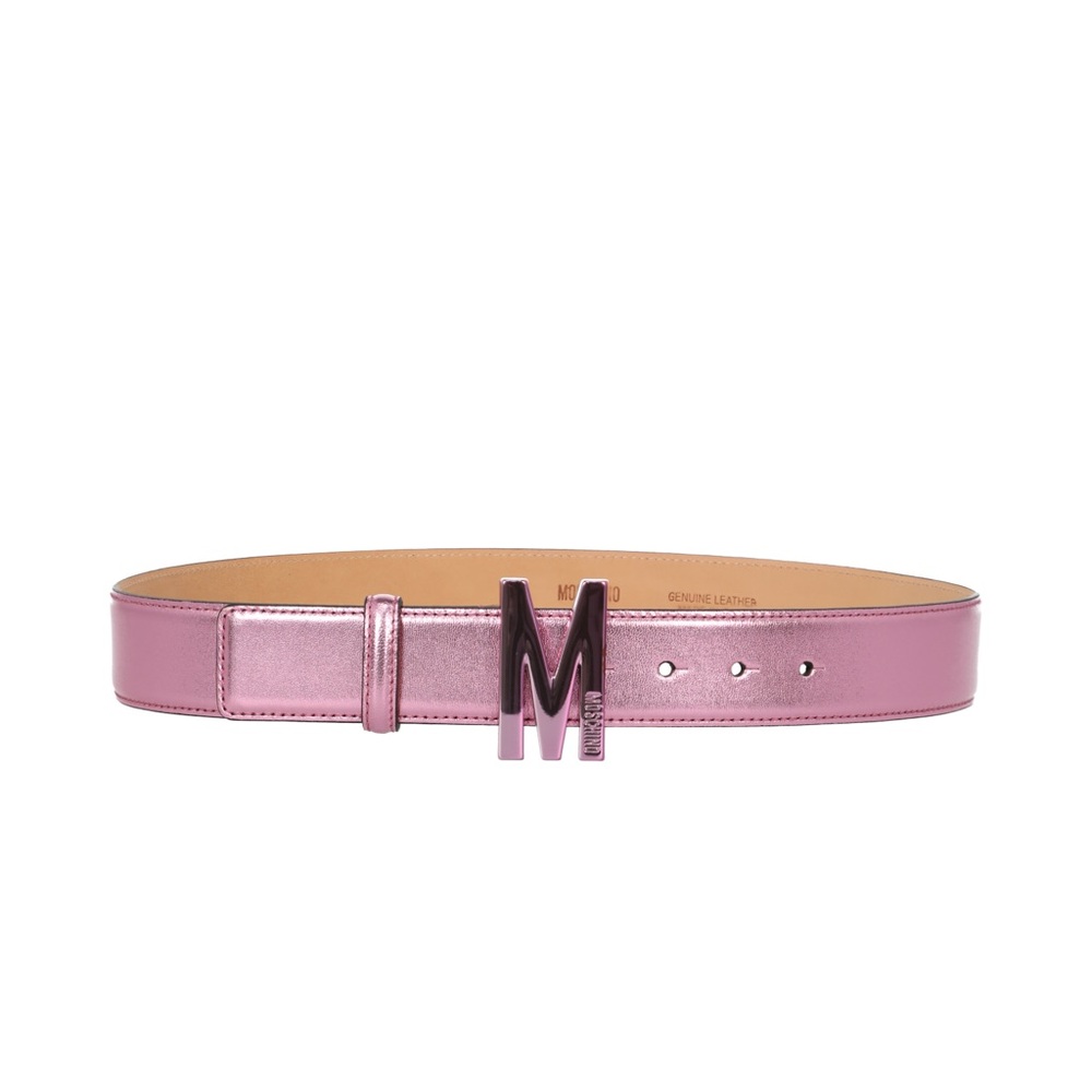 Rare Moschino Metallic Leather Belt 🤩 New!